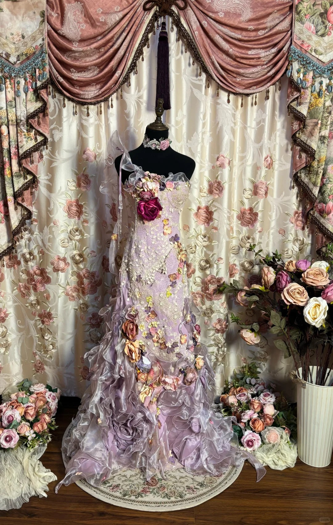 Robe de mariée longue et élégante style princesse fg7357