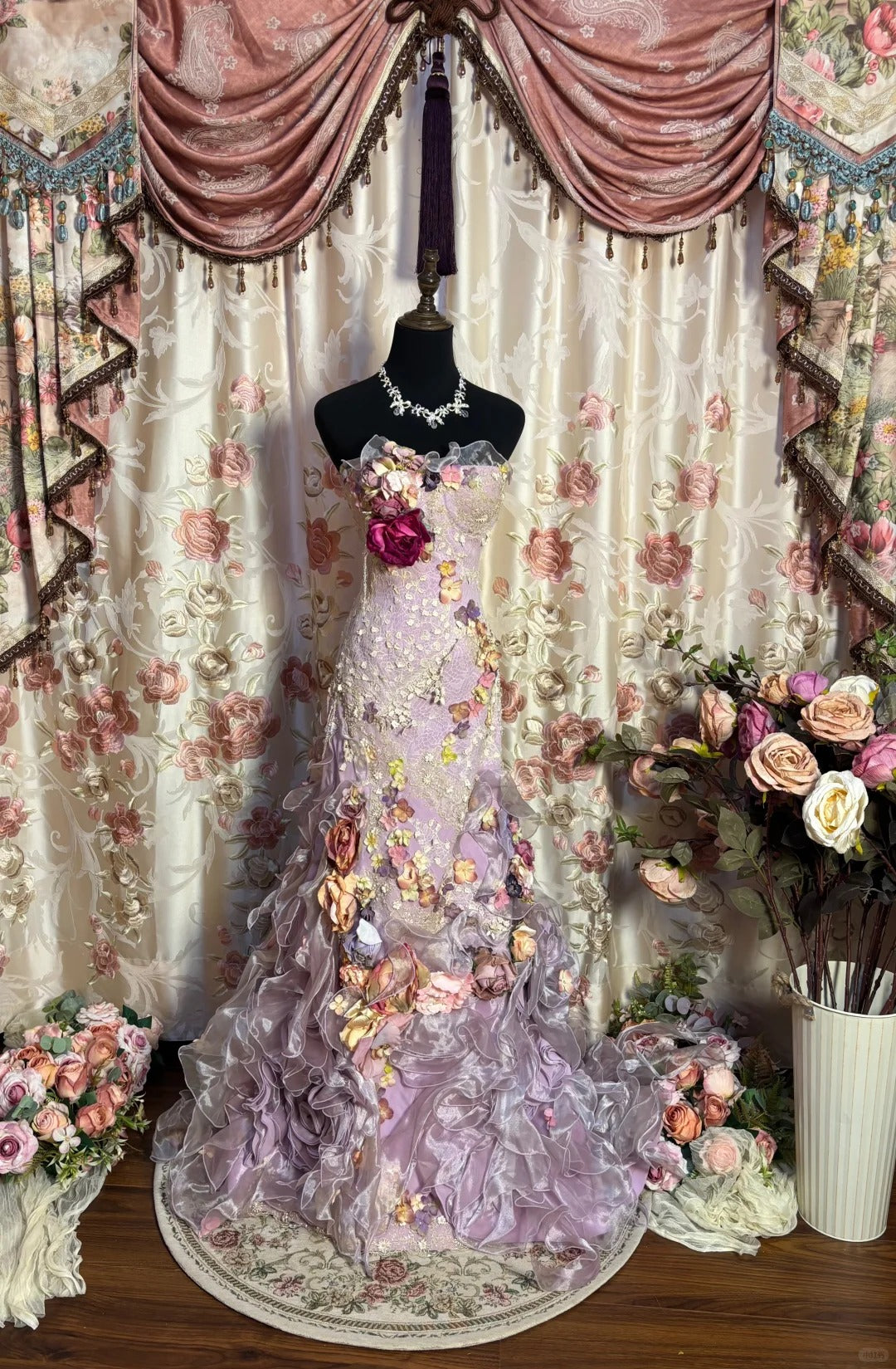 Robe de mariée longue et élégante style princesse fg7357