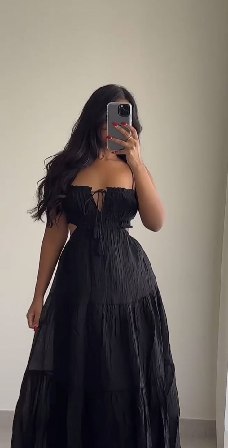 Black Long Prom Dress, Elegant Evening Party Dress fg7322