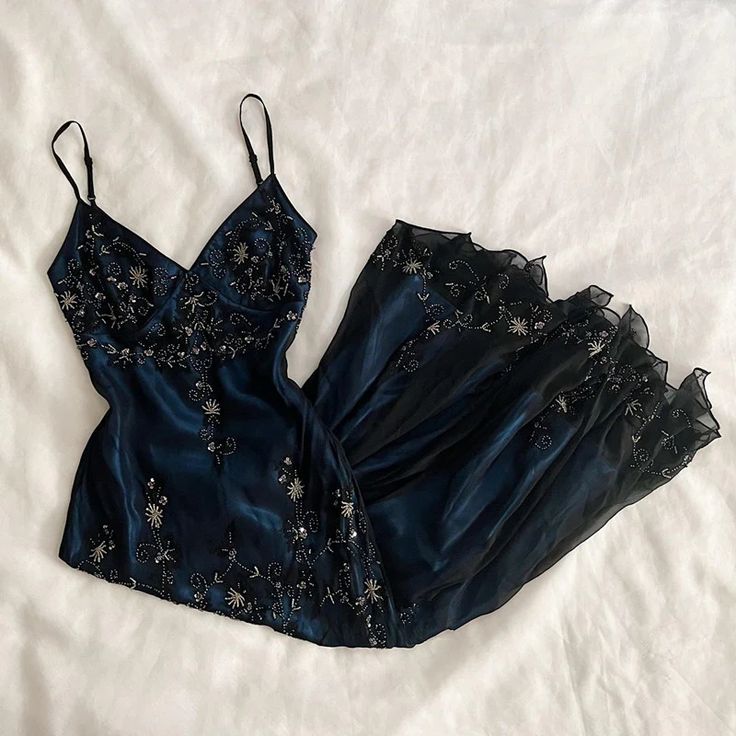 Glitzerndes langes Ballkleid in Grün/Marineblau mit Spaghettiträgern fg7144