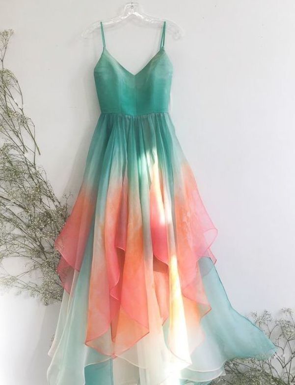 Newest Prom Dress,Spaghetti Straps Prom Dress,Chiffon Prom Dress fg5528