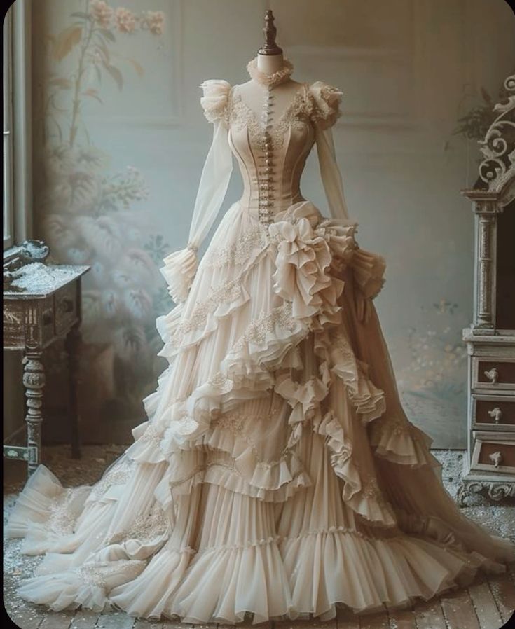 A Line Champagne Ball Gown Tulle Long Prom Dress, Evening Formal Dress fg7240