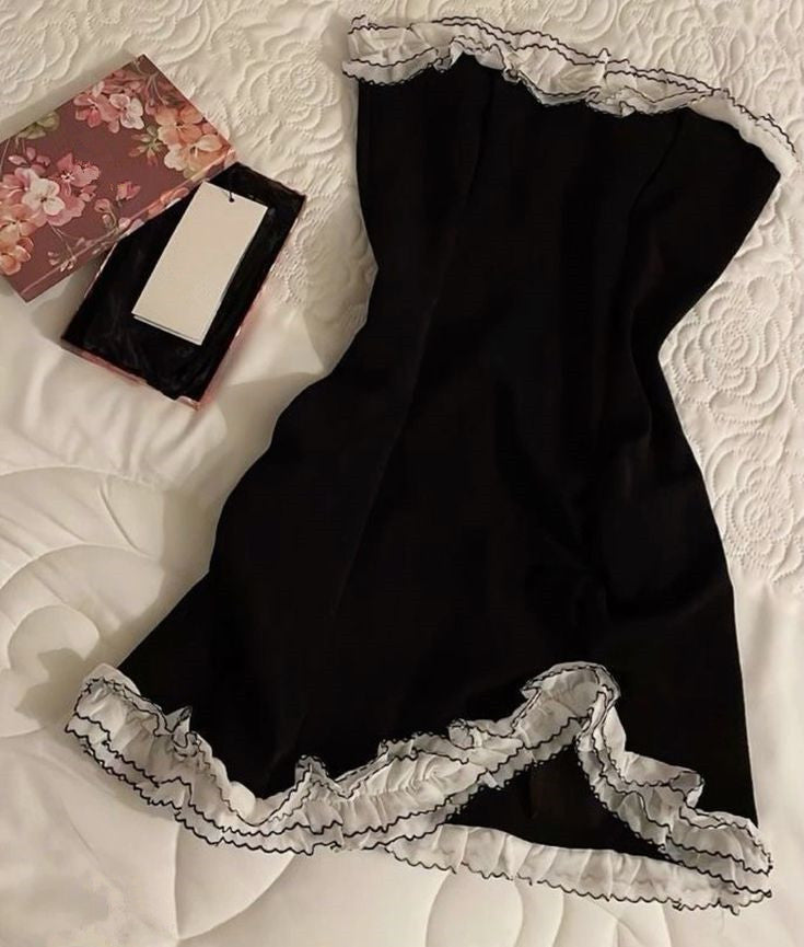Black mini dress with lace, Birthday Outfits Homecoming Dress fg6968 formalgowns Black mini dress with lace, Birthday Outfits Homecoming Dress fg6968 formalgowns
