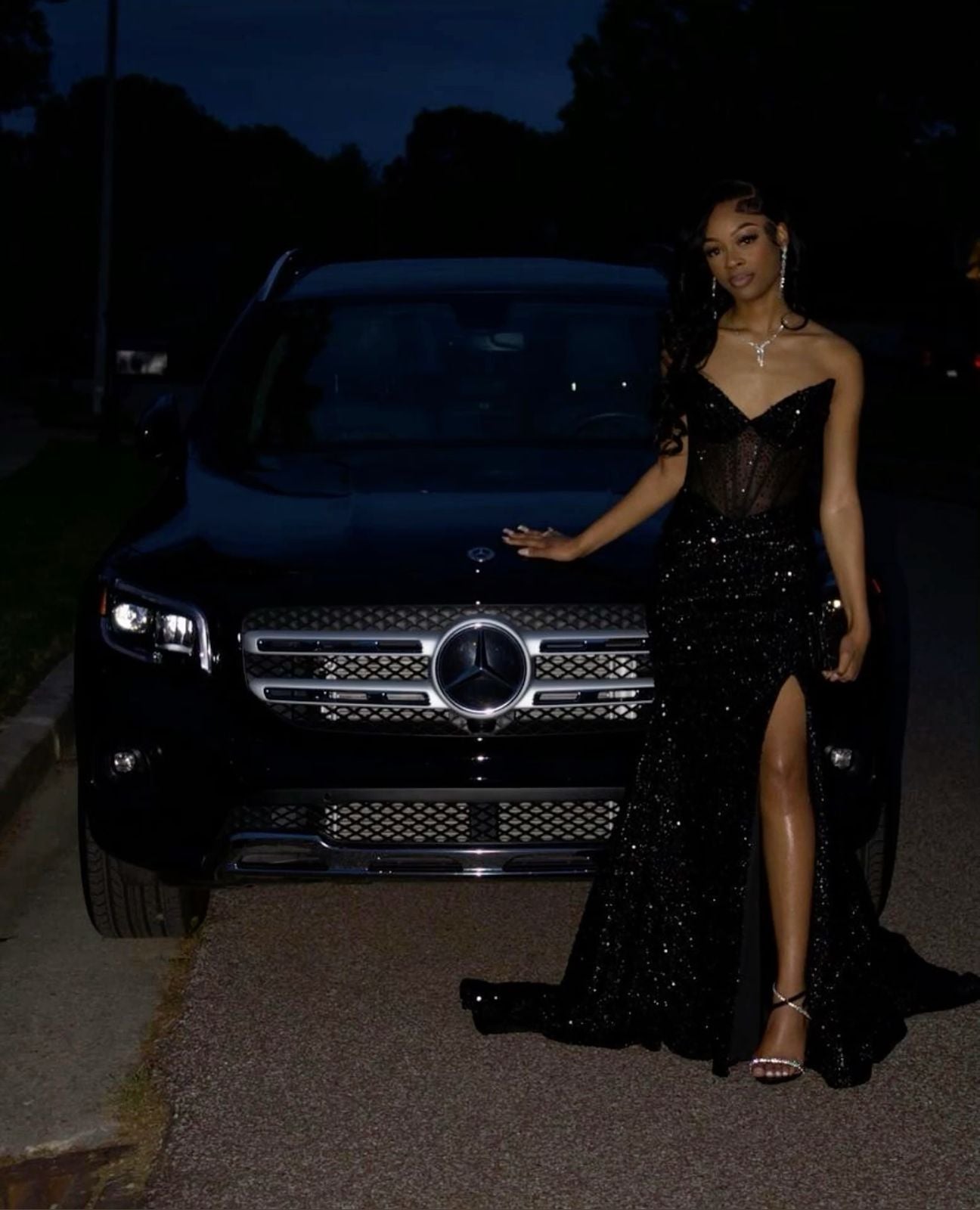 black prom dress black girl princess black girl long prom dress mermaid dress 6104