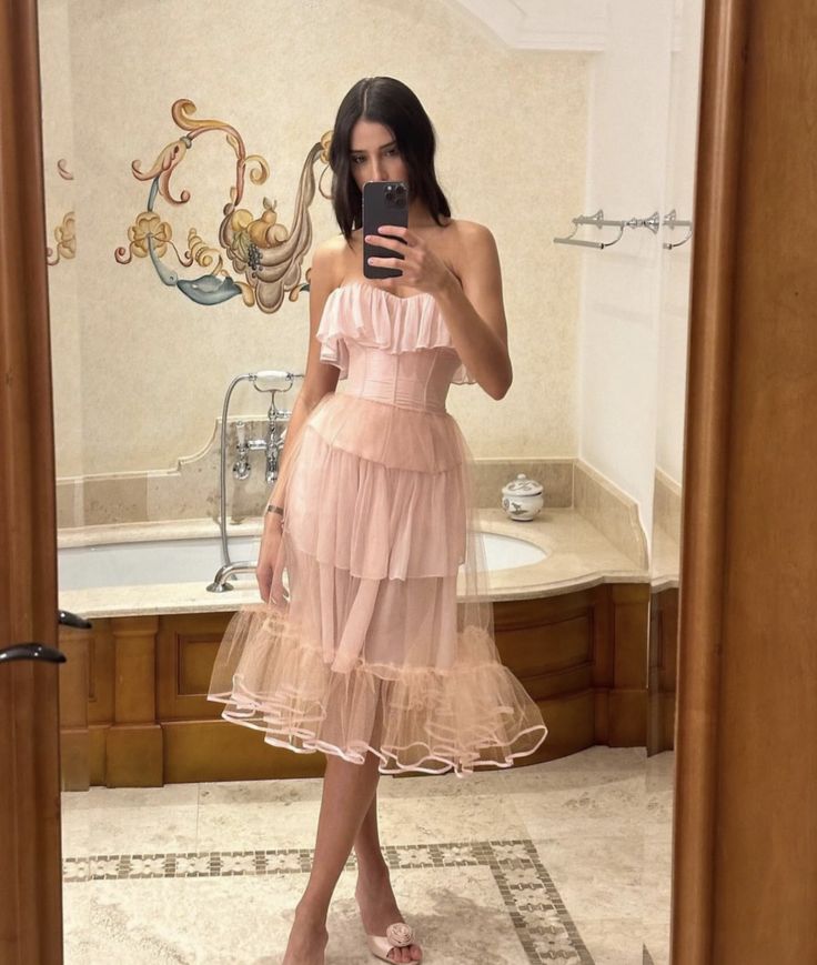 Rosa Abendkleid Ärmellos Ballkleid Geburtstagsparty Kleider Cocktailkleider fg7173