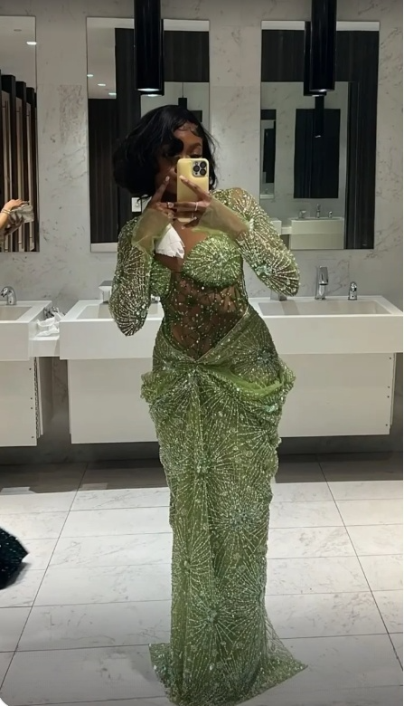 Green Long Prom Dresses Mermaid Evening Dress fg7082