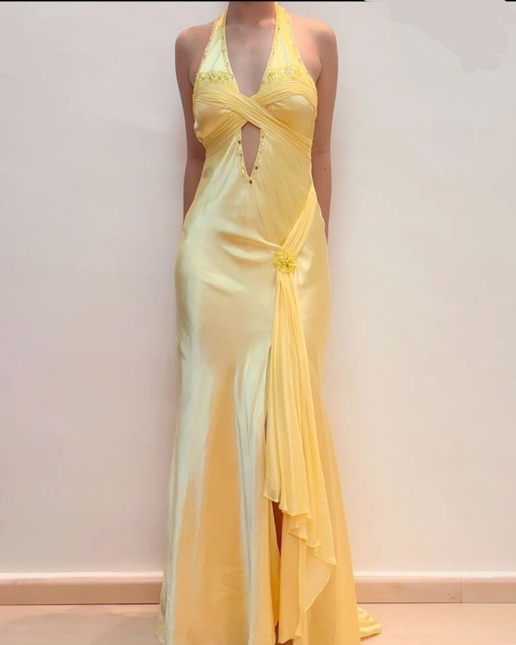 Yellow Prom Dresses V Neck Formal Evening Dress Long Party Dress fg696 formalgowns Yellow Prom Dresses V Neck Formal Evening Dress Long Party Dress fg696 formalgowns