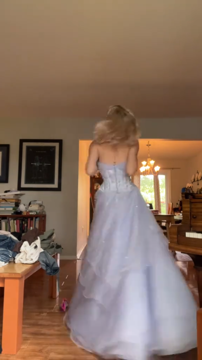 Robe de soirée longue bustier trapèze, robe de bal fg7814