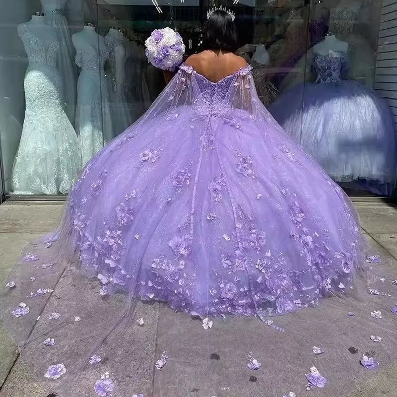 Quinceanera Dresses Lace Applique Sweet 16 Dress Ball Gown Prom Dress fg894