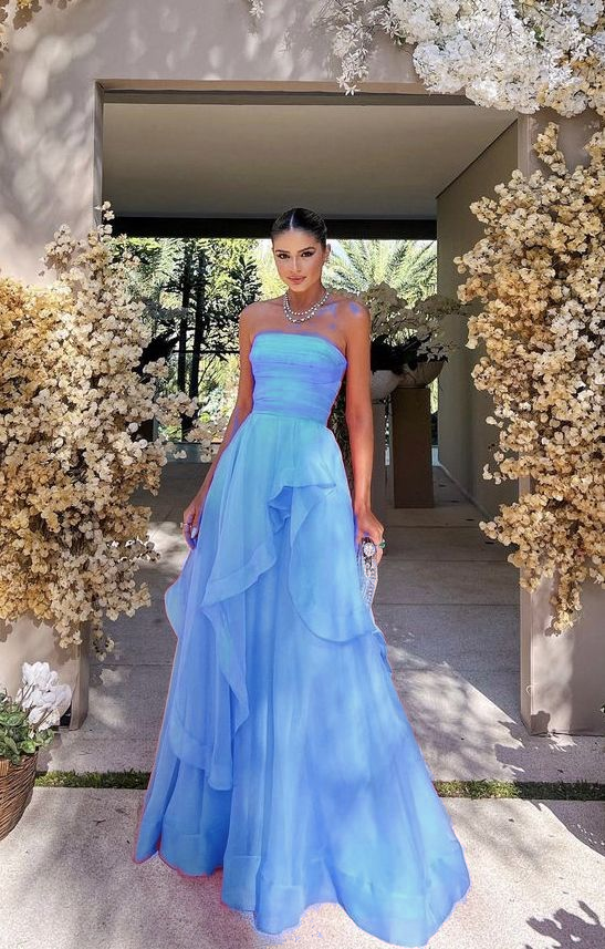simple pink prom dress,modest evening dresses fg1002