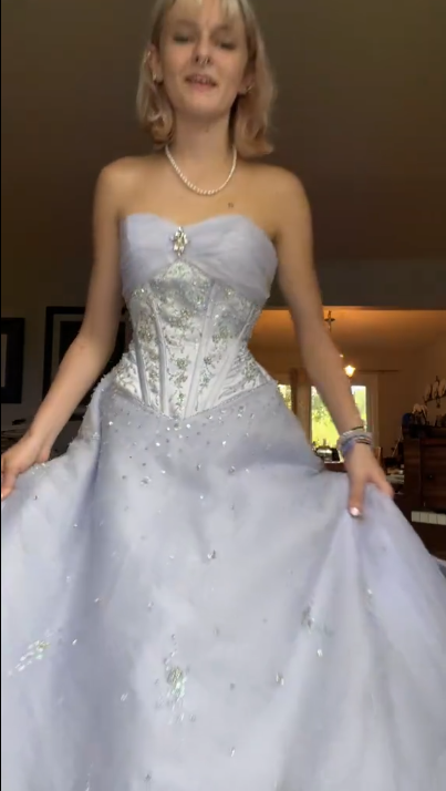 Robe de soirée longue bustier trapèze, robe de bal fg7814