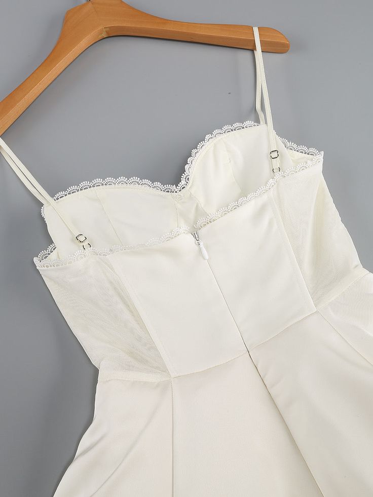 Robe de bal trapèze sans manches à bretelles spaghetti pour soirée fg7267