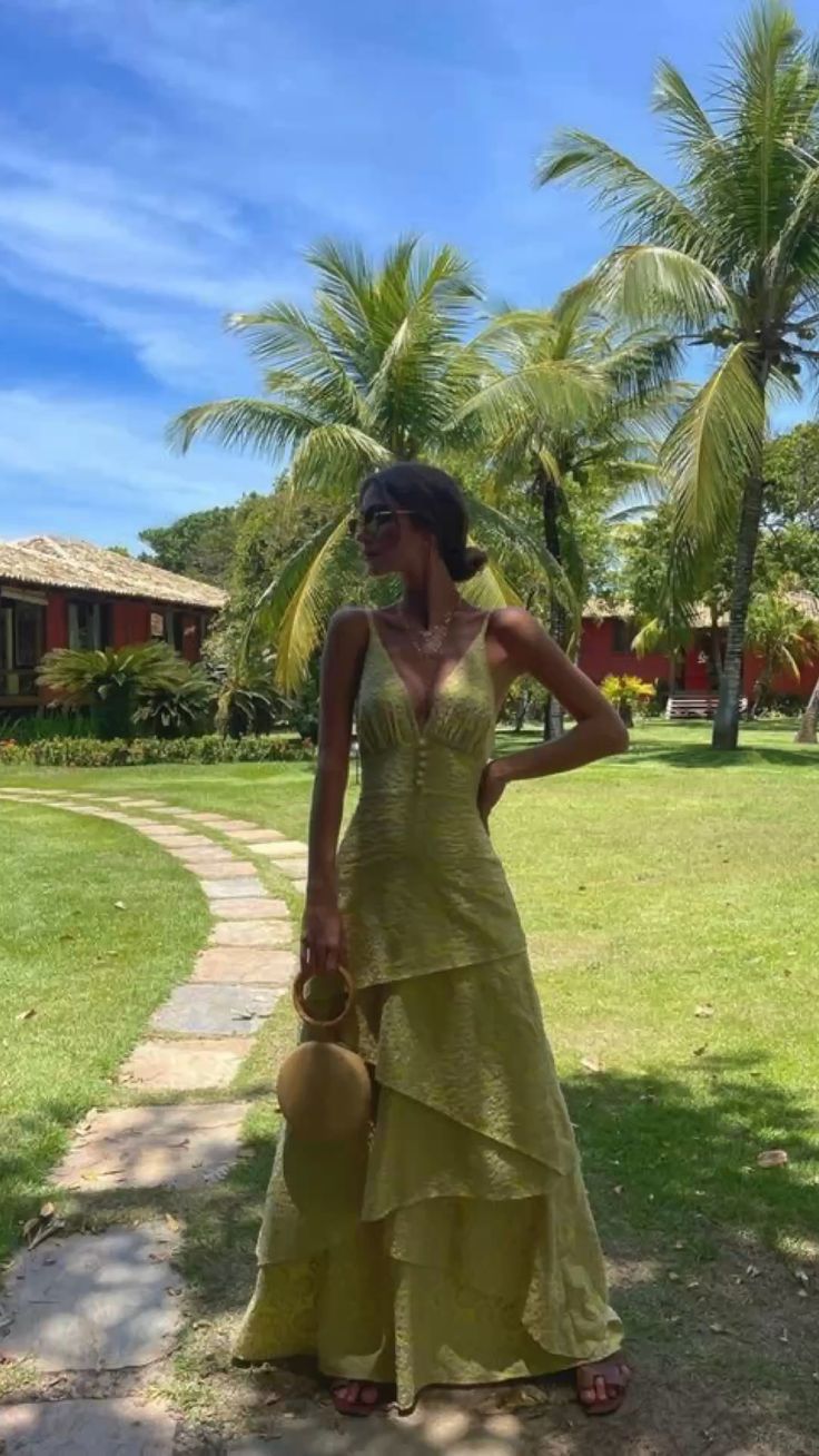 Elegant V-neck Spaghetti Strap A-line Long Prom Dress fg7299