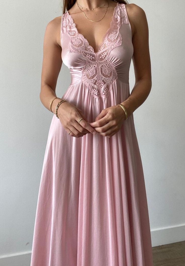 Rosa A-Linie Ballkleid, Abendkleid aus Spitze, formelles Ballkleid fg7283