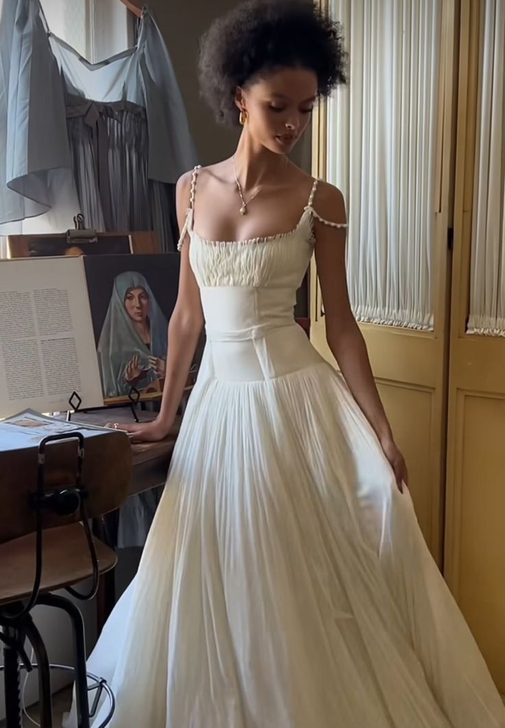 Elegantes A-Linie Langes Brautkleid Prinzessin Abendkleid fg6870