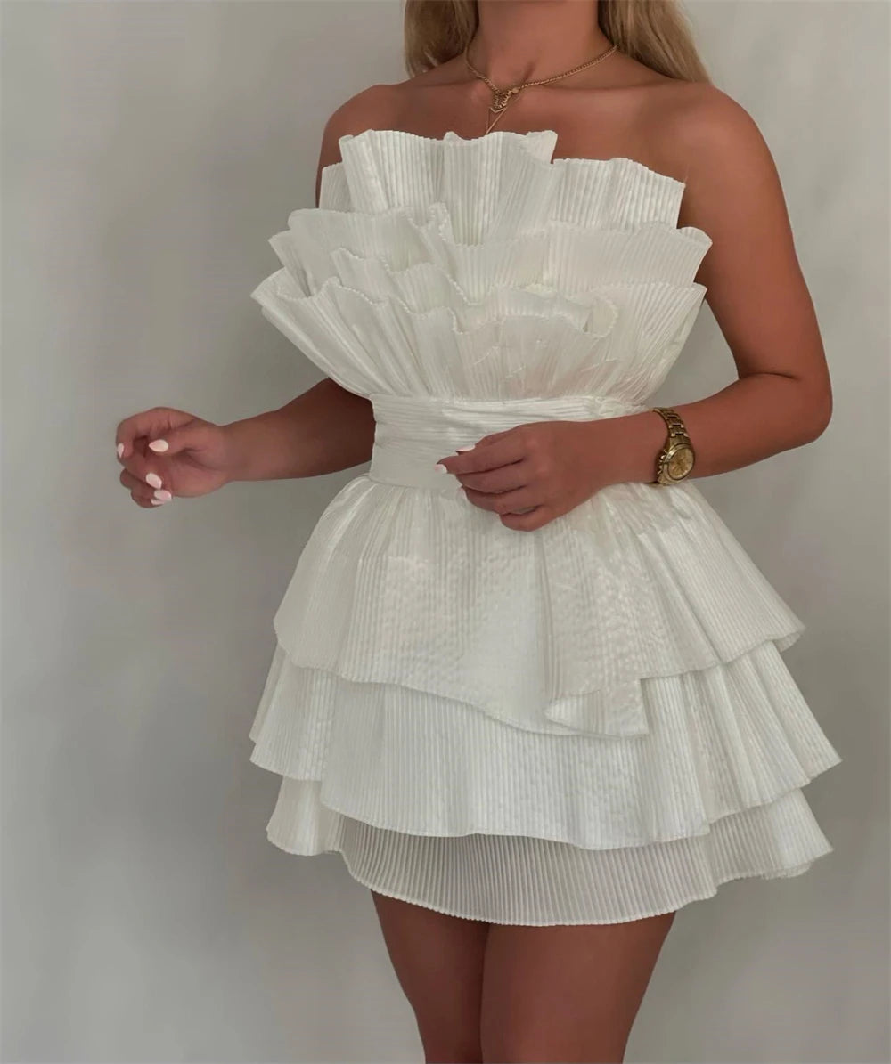 Robe de soirée courte noire irrégulière, tenue d'anniversaire, robe de cocktail, fg8064