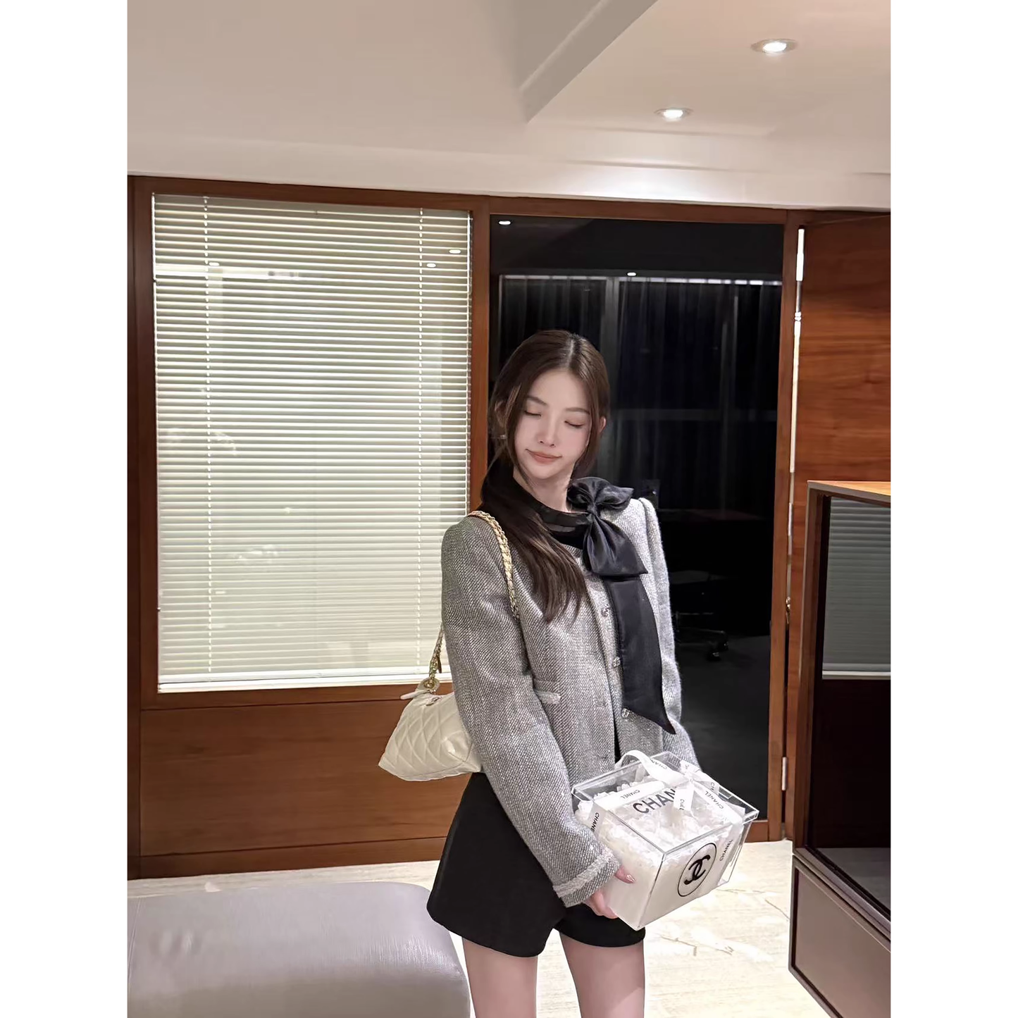 Round neck blazer is super cute, Korean style for autumn and winter. A103