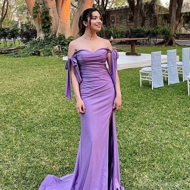 Sexy Purple Mermaid Off Shoulder Maxi Long Bridesmaid Dresses For Wedd formalgowns Sexy Purple Mermaid Off Shoulder Maxi Long Bridesmaid Dresses For Wedd formalgowns