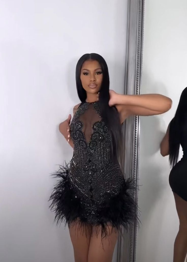 Robe de soirée courte noire irrégulière, tenue d'anniversaire, robe de cocktail, fg8064