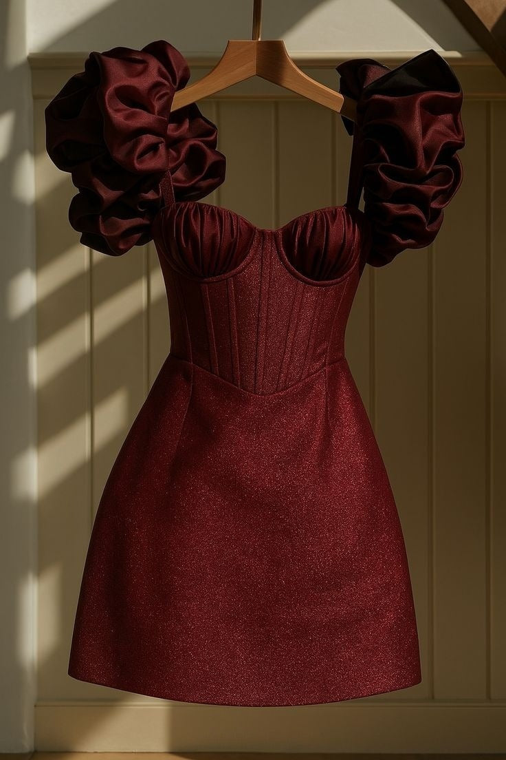 burgundy Glitter elegant cute homecoming dress short party dress fg792 formalgowns burgundy Glitter elegant cute homecoming dress short party dress fg792 formalgowns