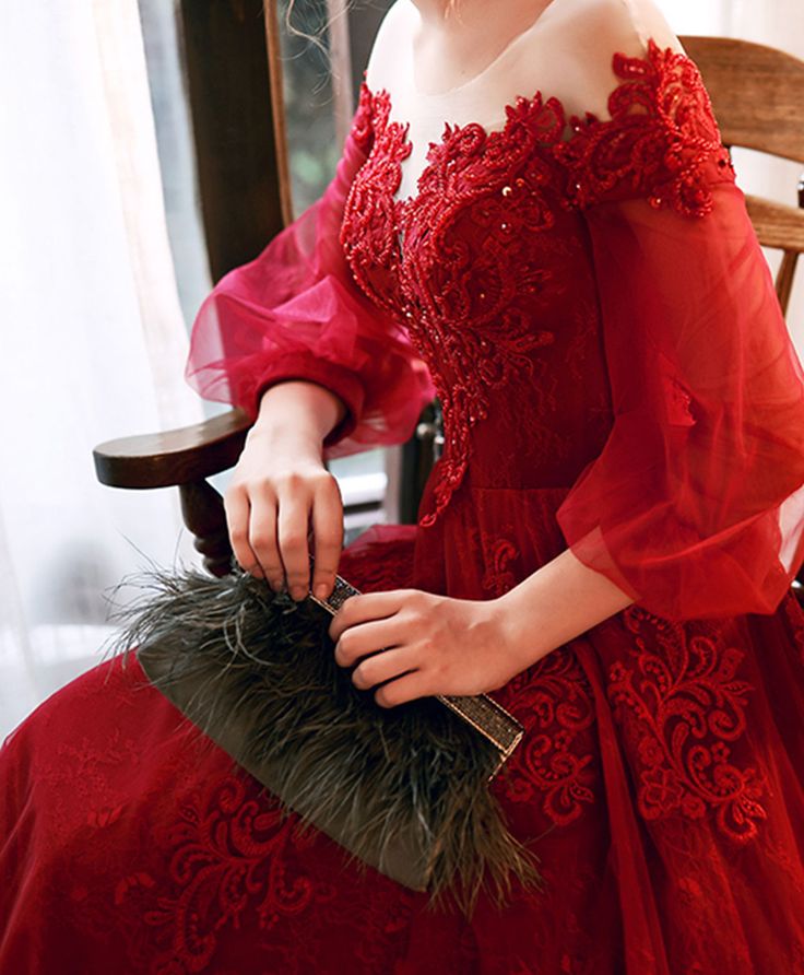Round Neck Tulle Beads Long Prom Dress Evening Dress fg5615
