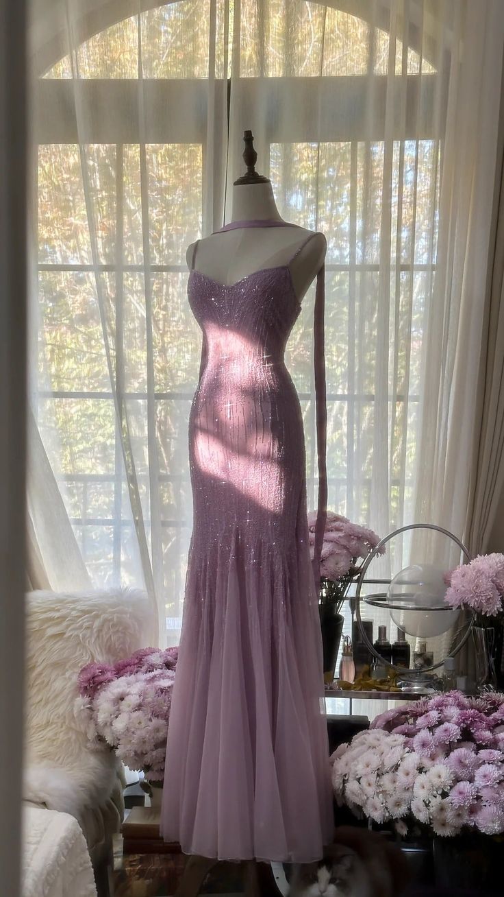tulle sequin prom dress Blue Tulle Sequin Long Prom Dress Blue Evening Dress US 2 / Blue