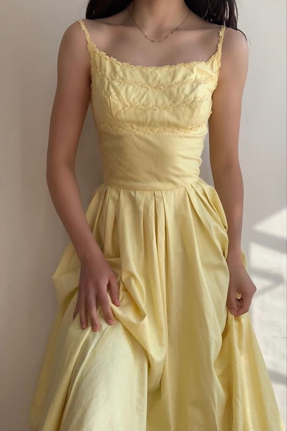 Elegant Yellow Women's Prom Dress Fashion Outfit Dress fg5608 formalgowns Elegant Yellow Women's Prom Dress Fashion Outfit Dress fg5608 formalgowns
