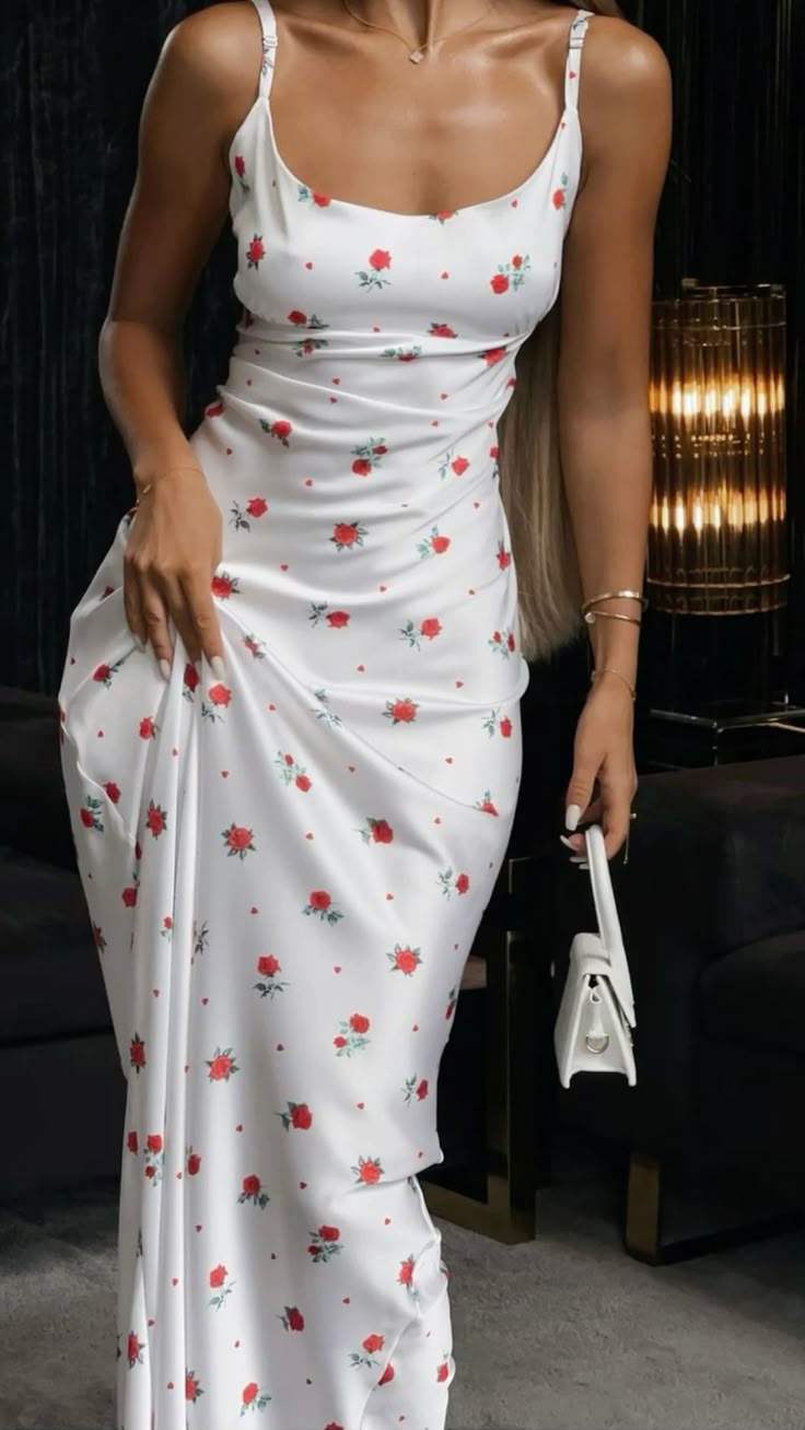 rose print formal dress Ingenue Swing Dress in Vintage Green Rose Print main image 1