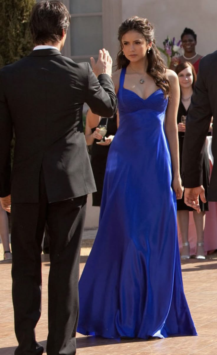 Robe de soirée longue bleu roi fg7638