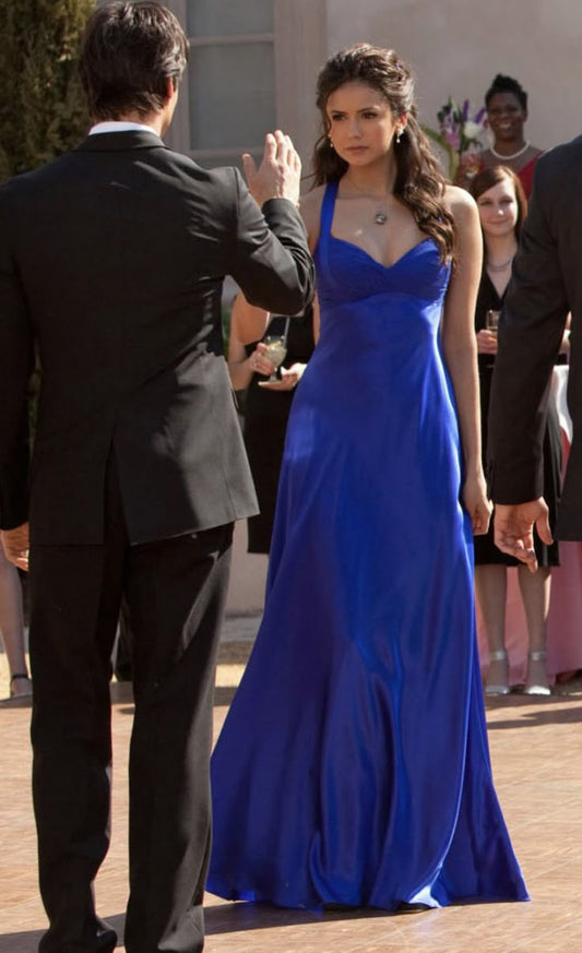 Robe de soirée longue bleu roi fg7638