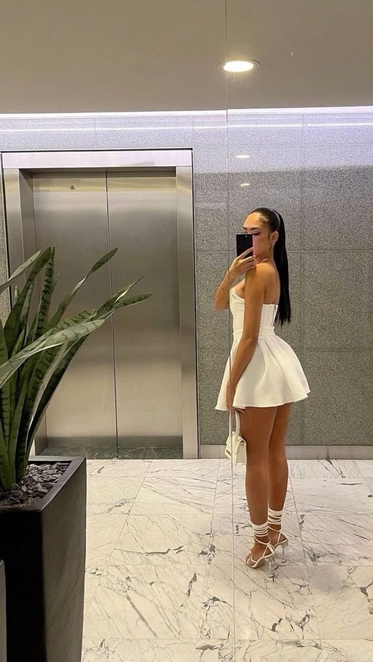 Cute White Strapless Homecoming Dress,White Party Dress fg5985