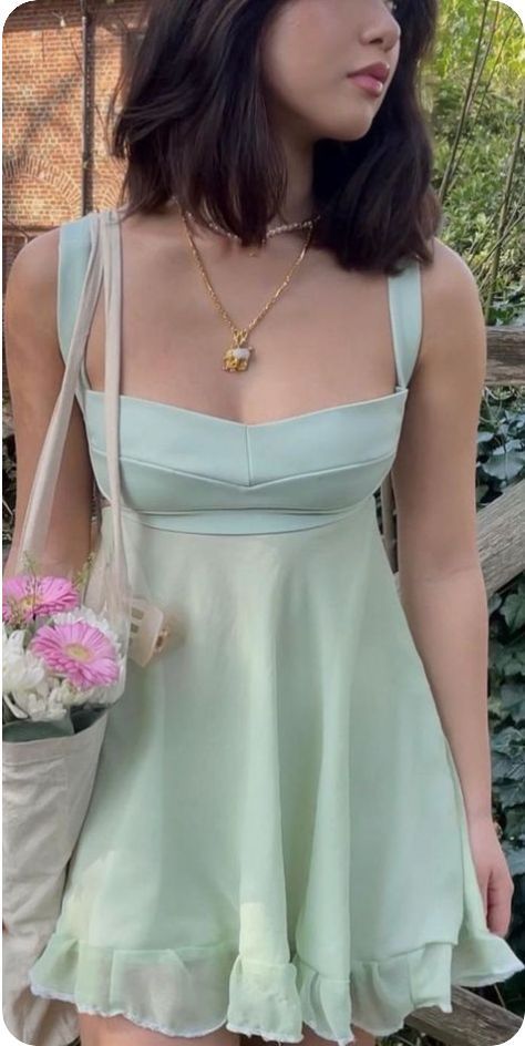 Green Birthday Dress Homecoming Dress Short Party Dress fg7743