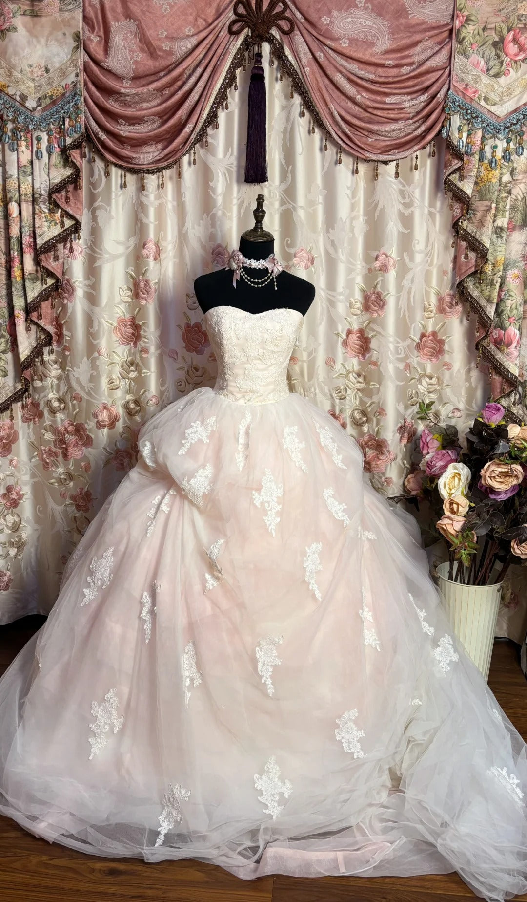 A Line Ball Gown Strapless Long Prom Dresses Vintage Formal Evening Dr formalgowns A Line Ball Gown Strapless Long Prom Dresses Vintage Formal Evening Dr formalgowns