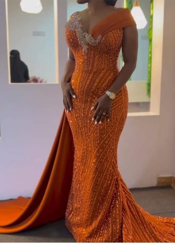 mermaid african dresses Ankara Mermaid Maxi Dress - African Gown For Wedding