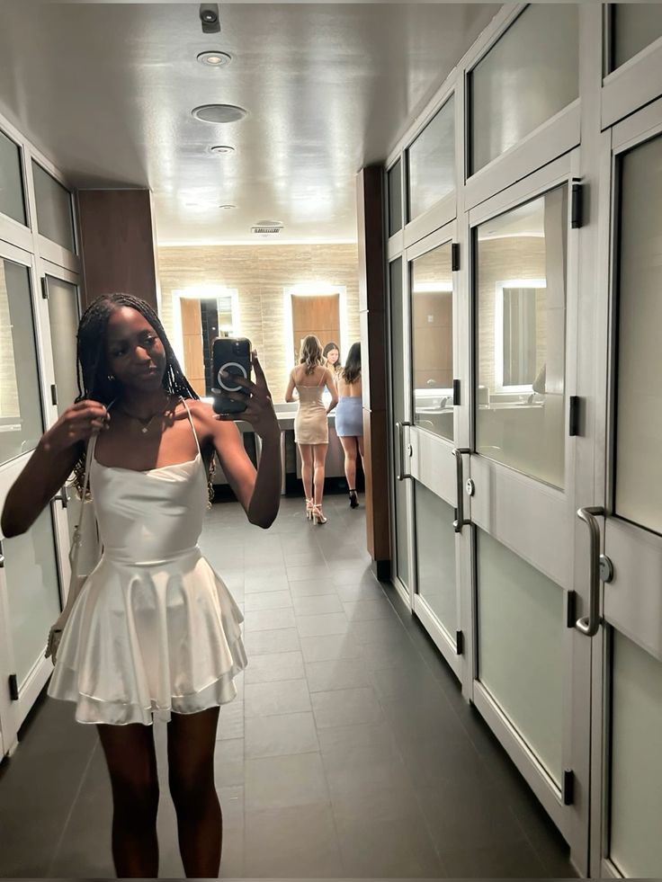 Spaghetti Straps White Homecoming Dress Short Party Dress fg7710