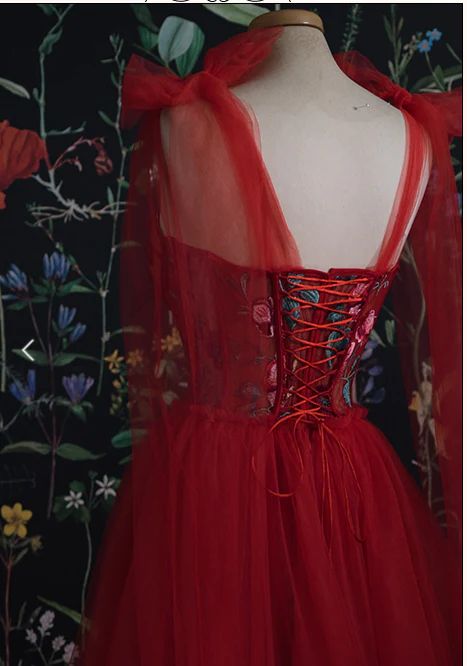Dunkelviolettes langes Ballkleid, formelles Kleid fg3430