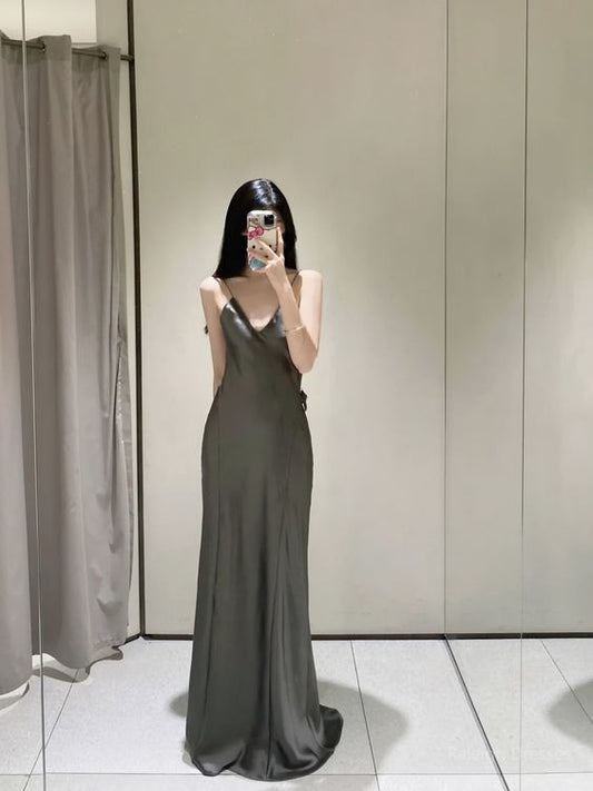Robe de bal longue en satin pour fille, magnifique, fg6220