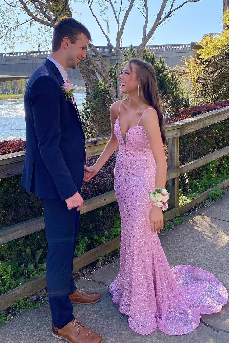 Straps Pink Sequin Mermaid Long Formal Dress fg5559 formalgowns Straps Pink Sequin Mermaid Long Formal Dress fg5559 formalgowns