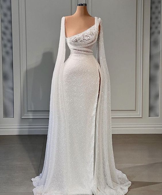 Evening Dresses Pearls Strapless Sexy High Split Long Formal Party Gow formalgowns Evening Dresses Pearls Strapless Sexy High Split Long Formal Party Gow formalgowns