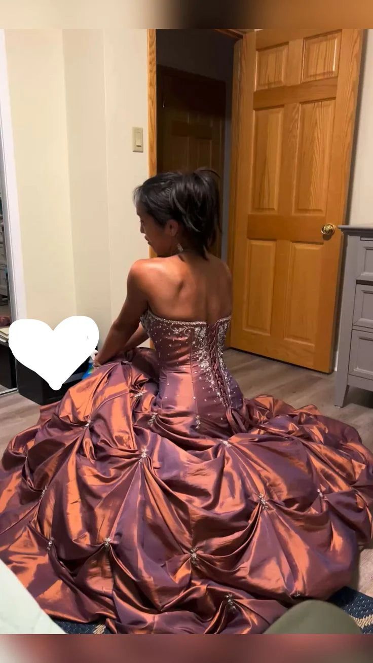 Formal Wear Dresses Gorgeous Strapless A-Line Beading Vintage Long Prom Dress Formal Women's Dresses fg7631