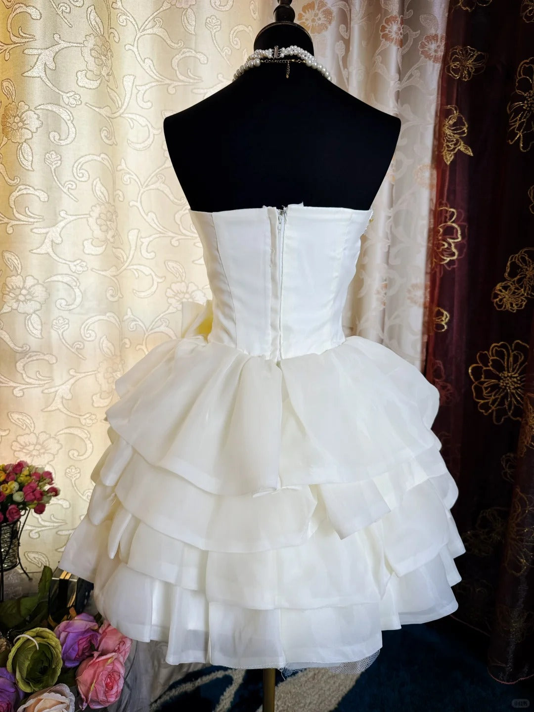A Line Birthday Outfit Short Evening Dress Short Party Dress Vintage Homecoming Dress fg8086