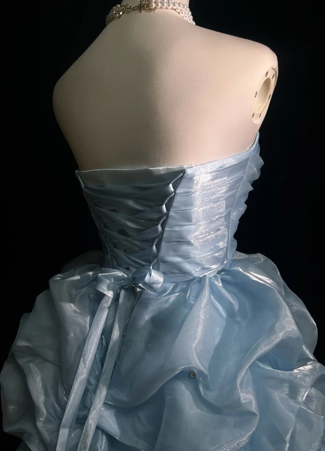 A Line Sky Blue Birthday Outfit Short Evening Dress Short Party Dress Vintage Homecoming Dress fg8082