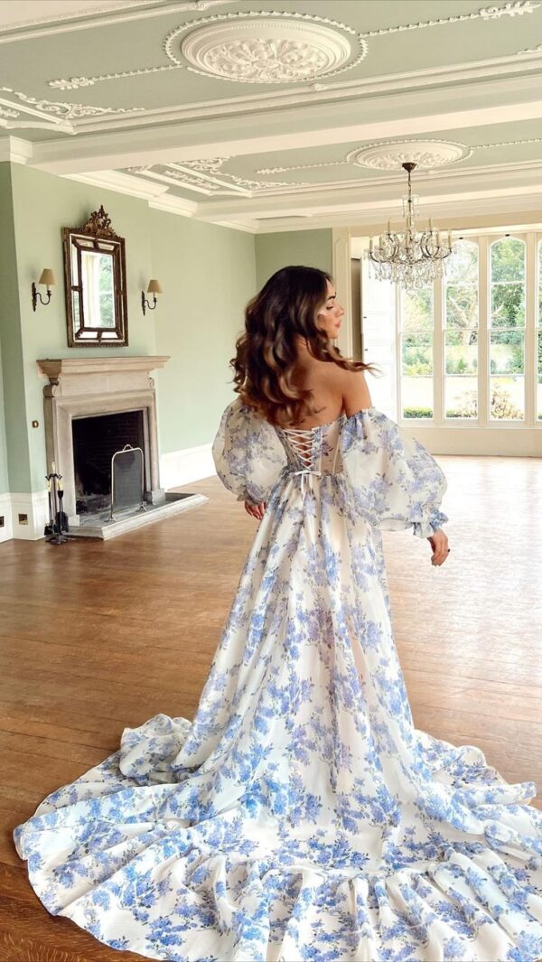 chiffon floral prom dress Mac Duggal Women's Ruffled Cut Out Sleeveless Gown