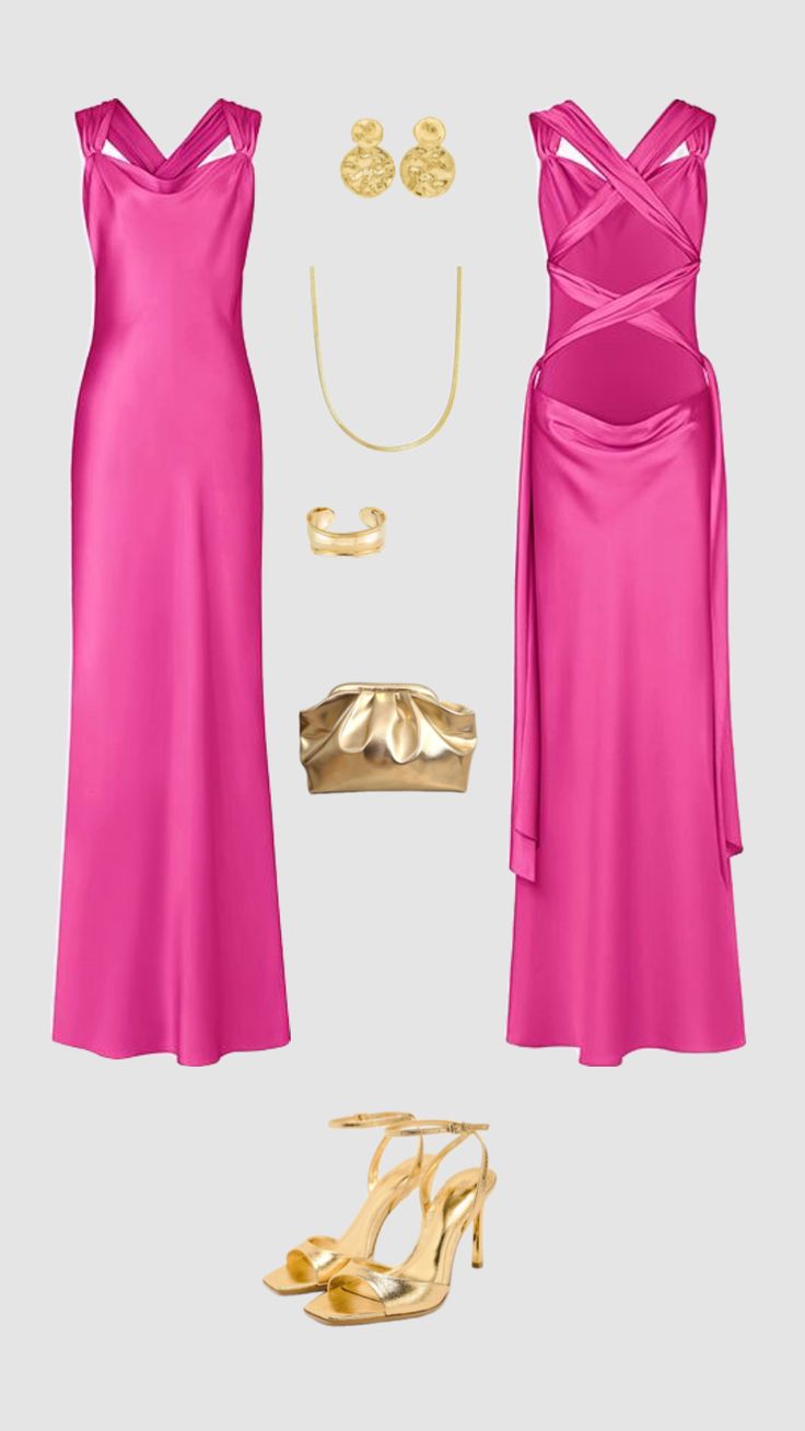 Hot Pink Long Prom Dress New Arrive Party Dress Evening Dress fg7973
