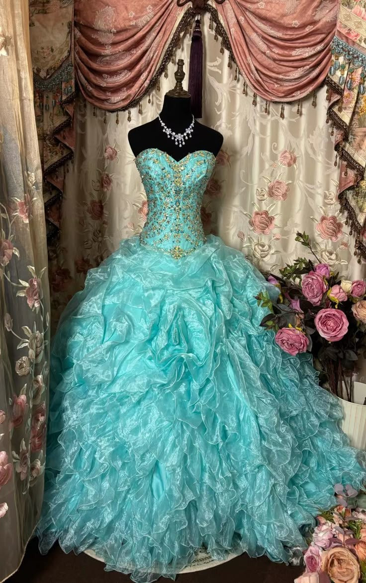 Robe de bal vintage longue sans bretelles, coupe trapèze, fg8042