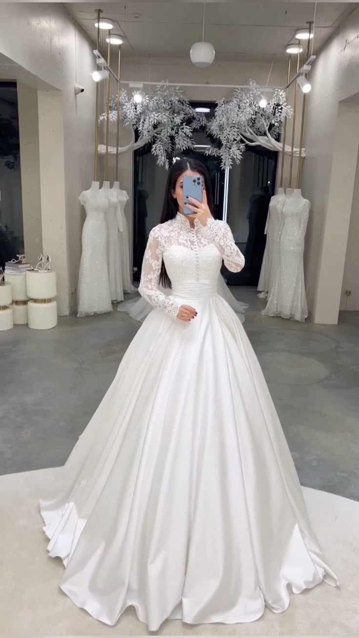 A Line Satin Lace Long Wedding Dress Bridal Gowns fg6658 formalgowns A Line Satin Lace Long Wedding Dress Bridal Gowns fg6658 formalgowns
