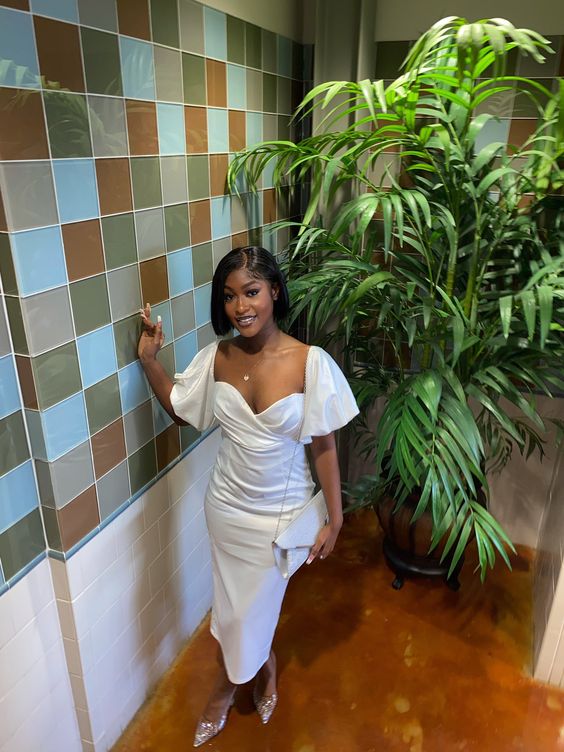 women elegant white party dresses SHEIN Lady Elegant White Dress For Women,Summer Wedding Guest Dress,Luxury Formal Evening Dresses For Ladies Weddings & Events,Graduation Ceremony Party Outfits