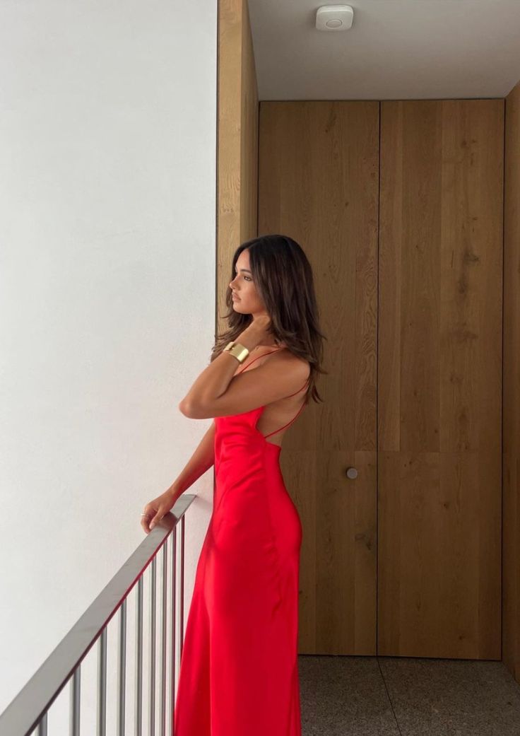 Red Long Evening Dresses Fashion Party Gowns fg6697
