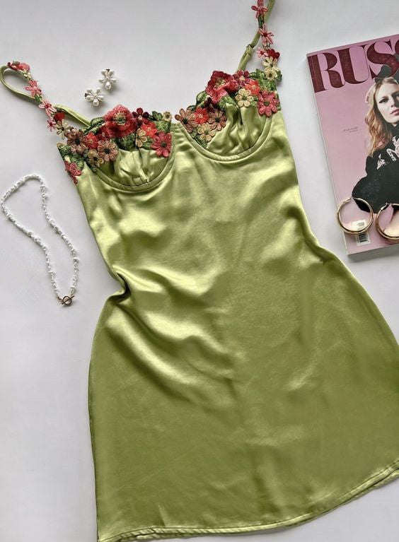 Floral Spaghetti Straps Homecoming Dresses Mini Celebrity Dress fg6093 formalgowns Floral Spaghetti Straps Homecoming Dresses Mini Celebrity Dress fg6093 formalgowns