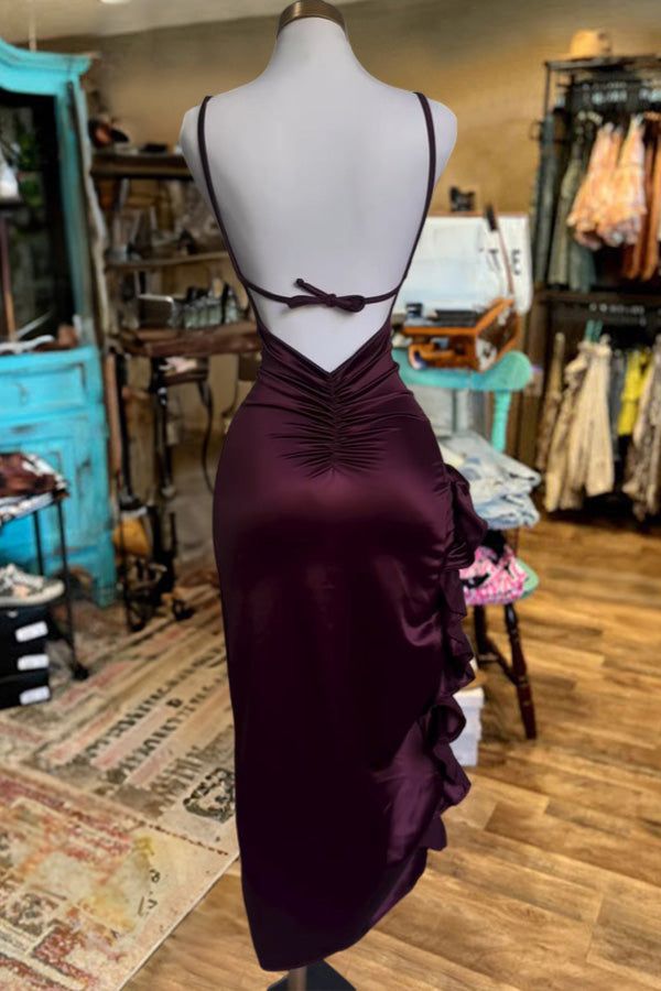 Sexy Women Bodycon Long Dress Backless Strapless Ruffles Party Elegant Evening Dresses fg6662
